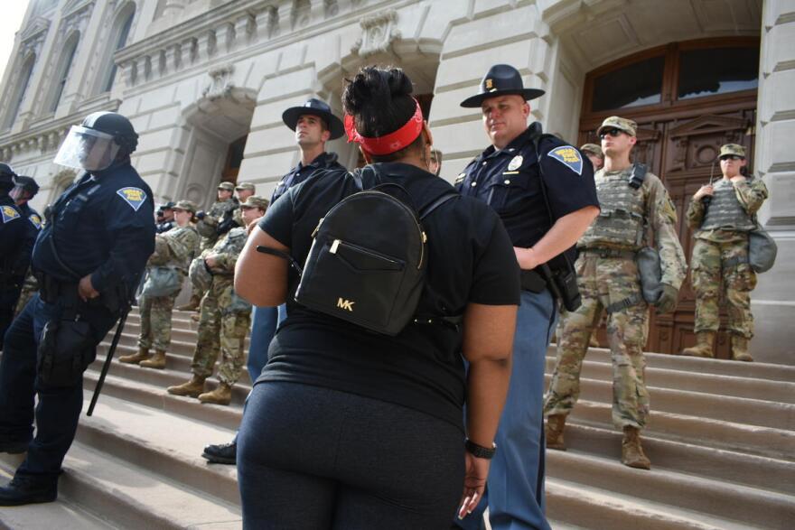 Gov. Eric Holcomb announced an outside review of Indiana law enforcement policies and training in the wake of protests following the murder of George Floyd. (Justin Hicks/IPB News)