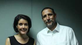 Beth Kassab &amp; Dr. Melvin Field. Photo: Matthew Peddie, WMFE