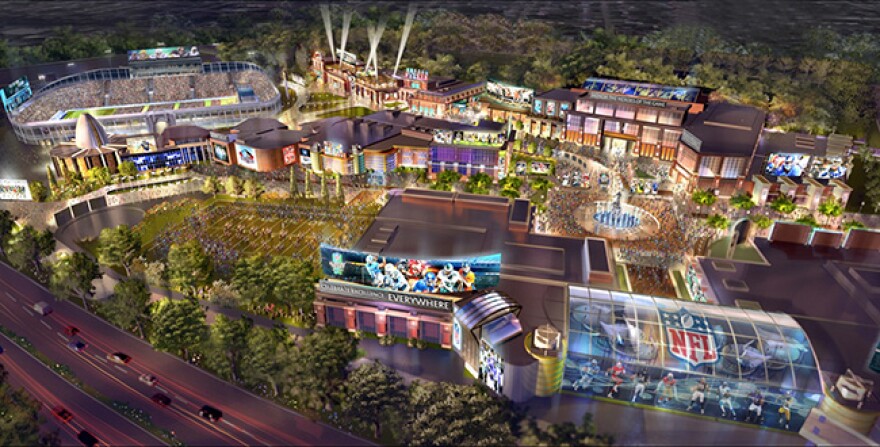 Artist Rendering Hall of Fame Village Concept