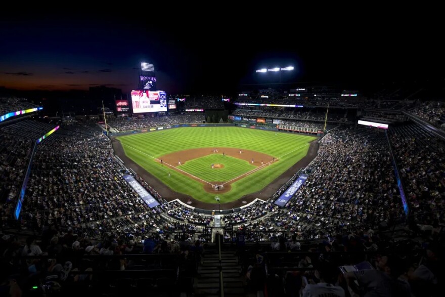 Colorado Rockies' Coors Field, Aug. 15, 2023, in Denver.