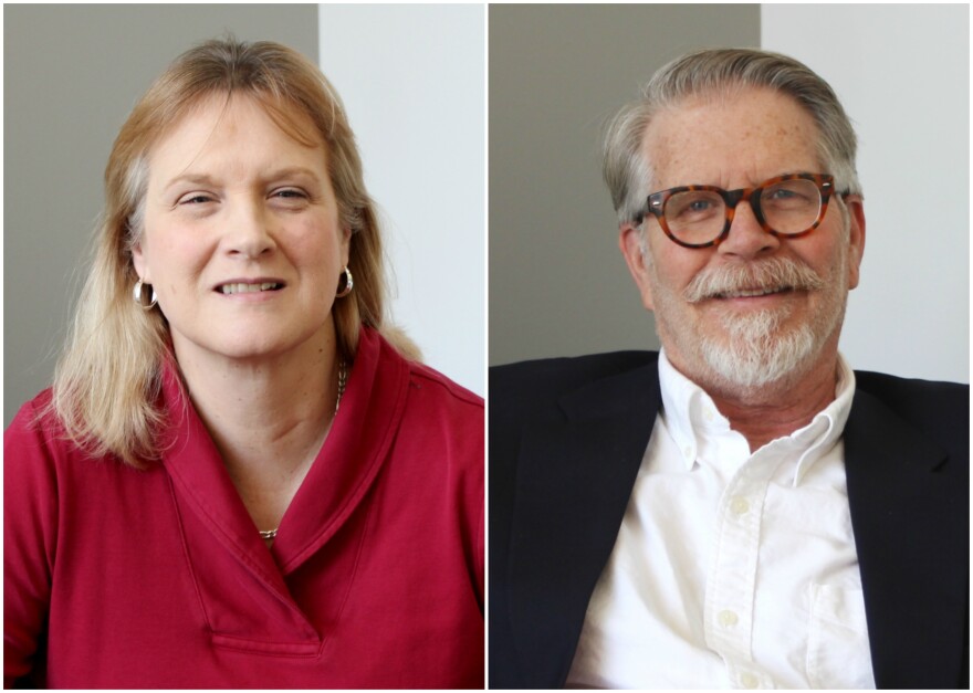 Jacqueline Hudson (left) and Michael Morrison (right) joined host Don Marsh in studio to discuss disparities between mental healthcare needs and access to care in Missouri. 