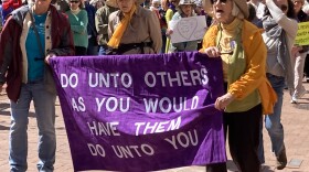 Protesters sang, prayed and marched in support of their immigrant neighbors