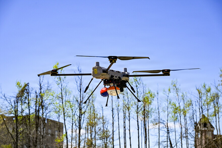 Soldiers assigned to the 837th Brigade Engineer Battalion, Michigan National Guard, conduct training with Unmanned Aircraft Systems at Camp Grayling, Mich., May 20, 2026. The unit utilizes tactical drones to conduct aerial reconnaissance, route clearance support, and battlefield surveillance. (U.S. Army National Guard photo by Daniel Garas)