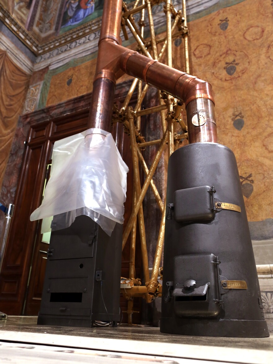 The stoves installed inside the Sistine Chapel will be used to burn ballots after they are tallied as well as signal to outside world, via black or white smoke, whether or not a new pope has been elected.