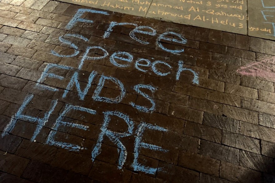 IU protest free speech