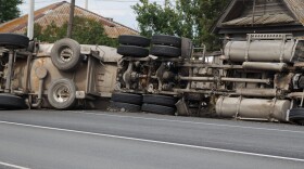 The crash allegedly occurred when a truck driver from India attempted a U-Turn on the turnpike