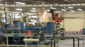 Crews are dismantling the production lines at the LEDVANCE lightbulb manufacturing plant in St. Marys, Pa. The factory was shut down after producing lightbulbs for more than a century.