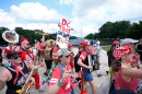 A group of local activist from Washington DC, demonstrating during the March on Washington rally at the Lincoln Memorial on the National Mall, Friday, Aug. 28, 2026 in Washington.