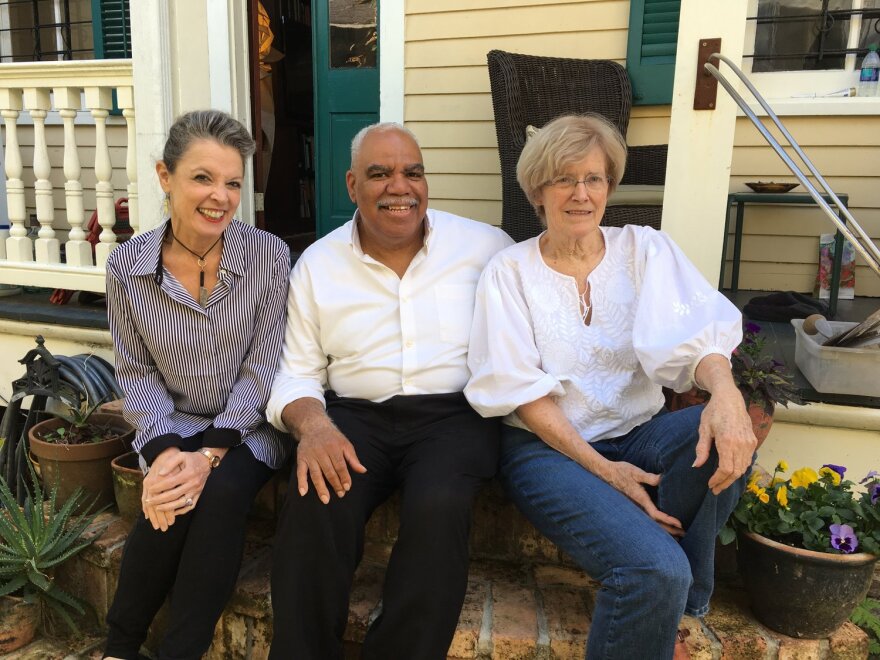 HOST POPPY TOOKER WITH “RED BEAN QUEEN” JUDY BURKS AND MORRIS DOUGLAS