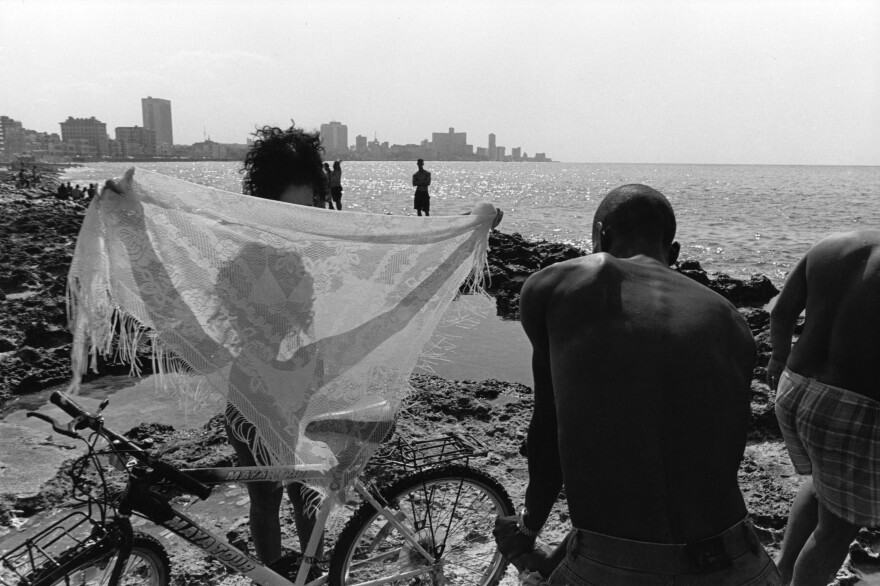 People at the Malecon, Havana, Cuba, 1998