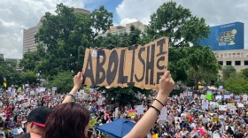 Thousands filled the lawn of the Indiana Statehouse Saturday for the 'No Kings' protest.