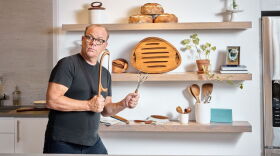 Tom Papa loves baking bread and recently collaborated with Nambé to release his own line of bread-baking accessories.