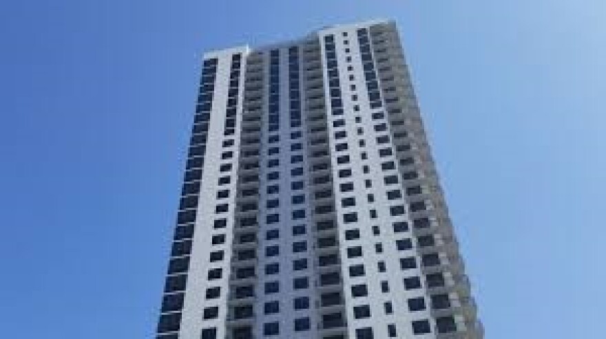 The 43-story Caoba rental apartment tower is open in downtown Miami.