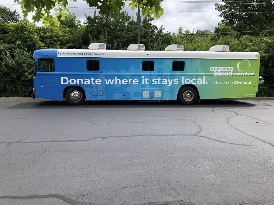 The Kentucky Center's Bloodmobile helps the KBC extend its reach, particularly during the summer months, when blood donations tend to decline.