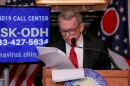 Gov. Mike DeWine at his daily coronavirus press conference on Sunday, March 23, 2020.