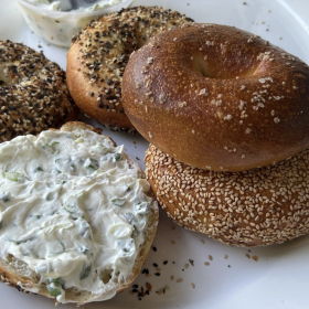 Bagels from Flour Moon Bagels in New Orleans evoke a classic style.