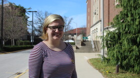 PhD student Olivia Gearner is part of an effort to bring a living wage to Purdue. (WBAA News/Ben Thorp)