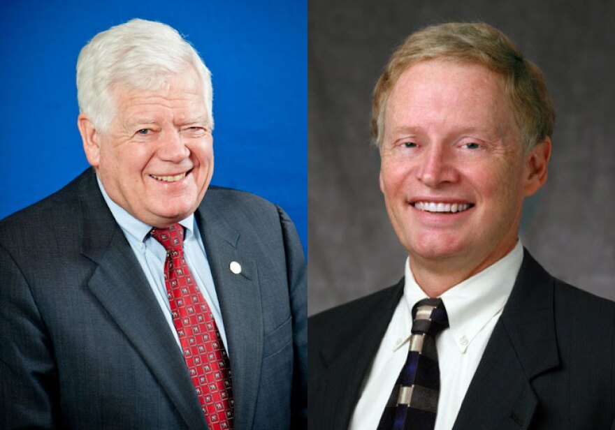 US Rep. Jim McDermott (left) and challenger Ron Bemis.