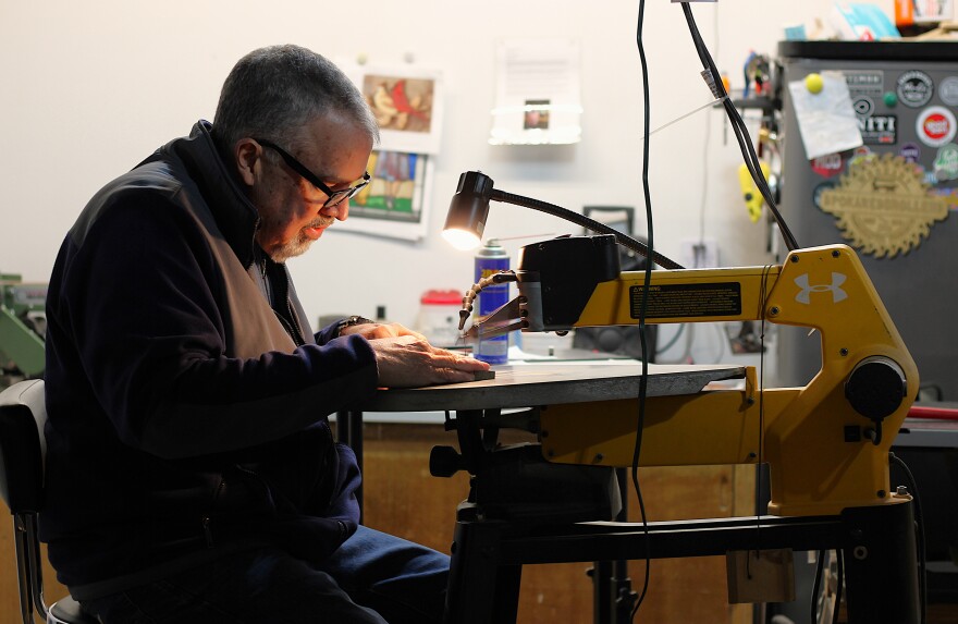 Originally from Venezuela, Luis Pérez said his love for wood sculpting started during his teenage years. His dad took on lots of different hobbies and often taught Pérez what he learned. Pérez said this glued him to his dad, and he eventually found wood sculpting through him.