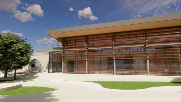 A rendering of the planned Asian Resource Center of San Antonio on Stone Oak Parkway.