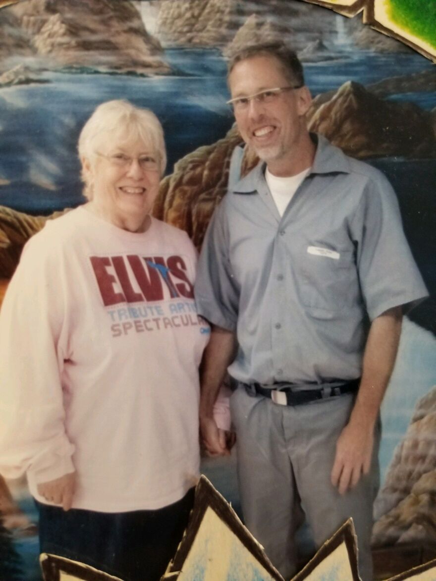  Penny Kopp and son Frank Flanders took this photo on one of Kopp's last visits to
Western Missouri Correctional Center before the Missouri Department of
Corrections suspended visits in March 2020 to try to limit the spread of COVID-19. 