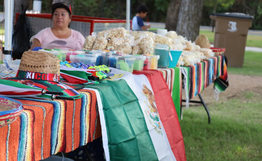 One of the vendor booths at the 5th Annual Hispanic Heritage Celebration. Photo by Allison Diaz.