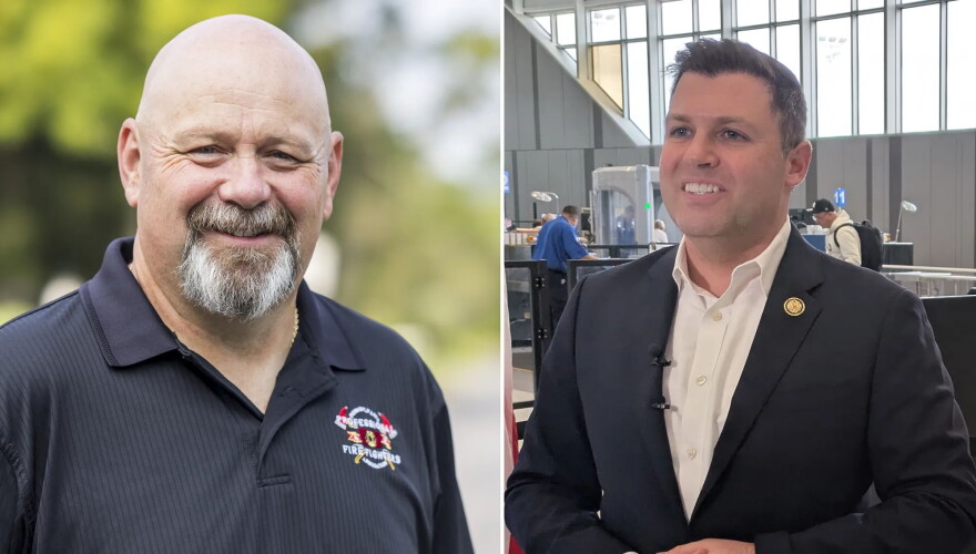 Bob Brooks, left, and Rep. Ryan Mackenzie, right, were scheduled to debate on Wednesday, Oct. 21, 2026 ahead of their contest in the Nov. 3 midterm election. Brooks cancelled his commitment to the Business Matters congressional debate.