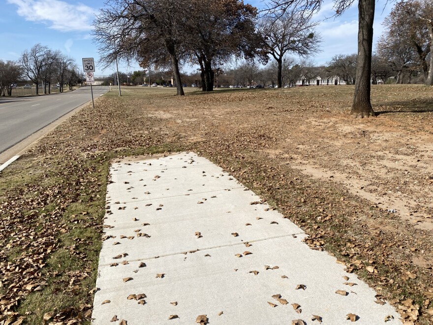 Bedford officials are weighing the costs and benefits of new sidewalk infrastructure throughout the city. The end of a sidewalk in Bedford, January 13, 2026.