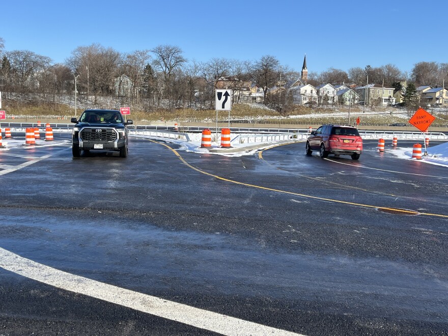 These Clinton St. on-and-off ramps at I-81 southbound opened last week.