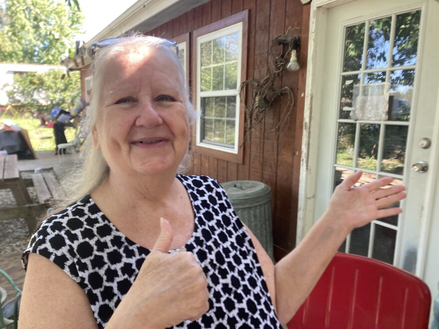 Cheri Russell, of Ozark, Mo., talks about her 40- and 48-year-old small businesses, her family history, and her 200-year-old farm, on Aug. 31, 2023.