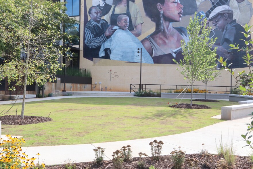 Richardson-Davis Park in downtown Athens