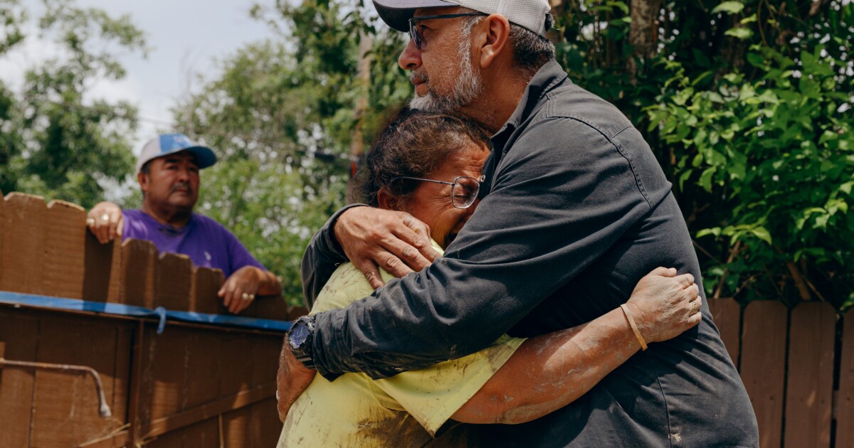 Floodwaters reached higher ground in Kerrville this year, flooding homes spared in 2025