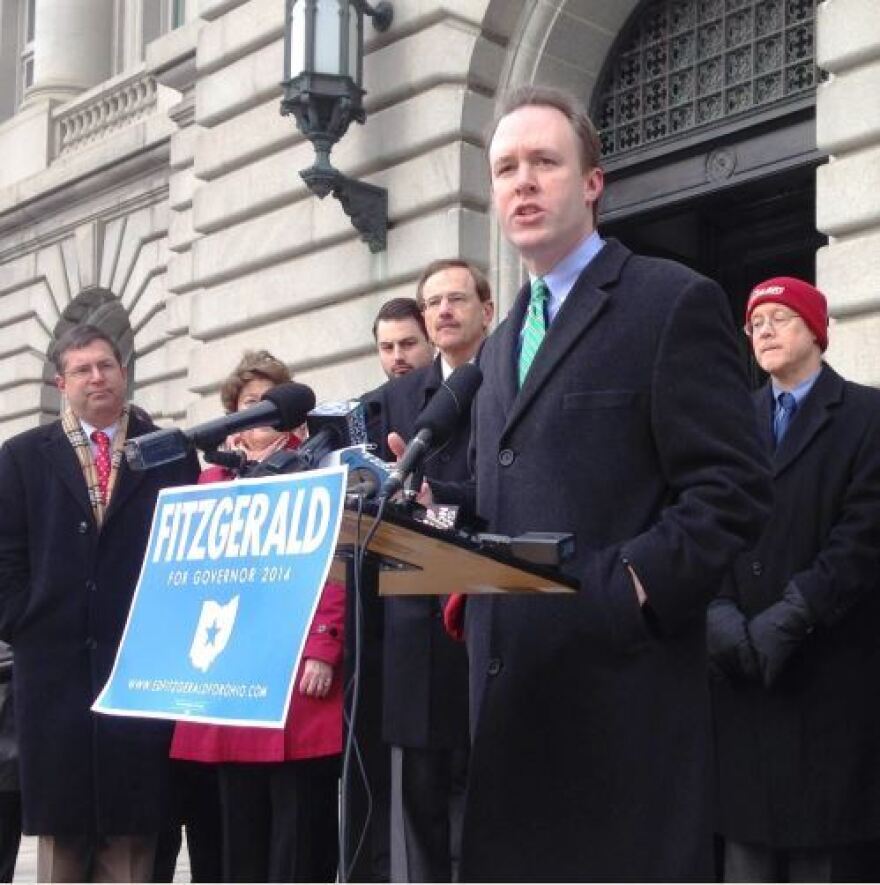 Cuyahoga County Executive Ed FitzGerald at a Jan. 16 campaign event in Cleveland. (Nick Castele / ideastream)