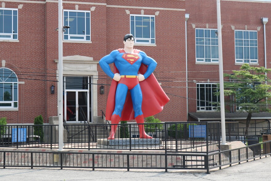 Metropolis, Illinois became the official hometown of Superman in the 1970s. One of the iconic attractions is a fifteen-foot statue of the Man of Steel looking over the city's downtown.