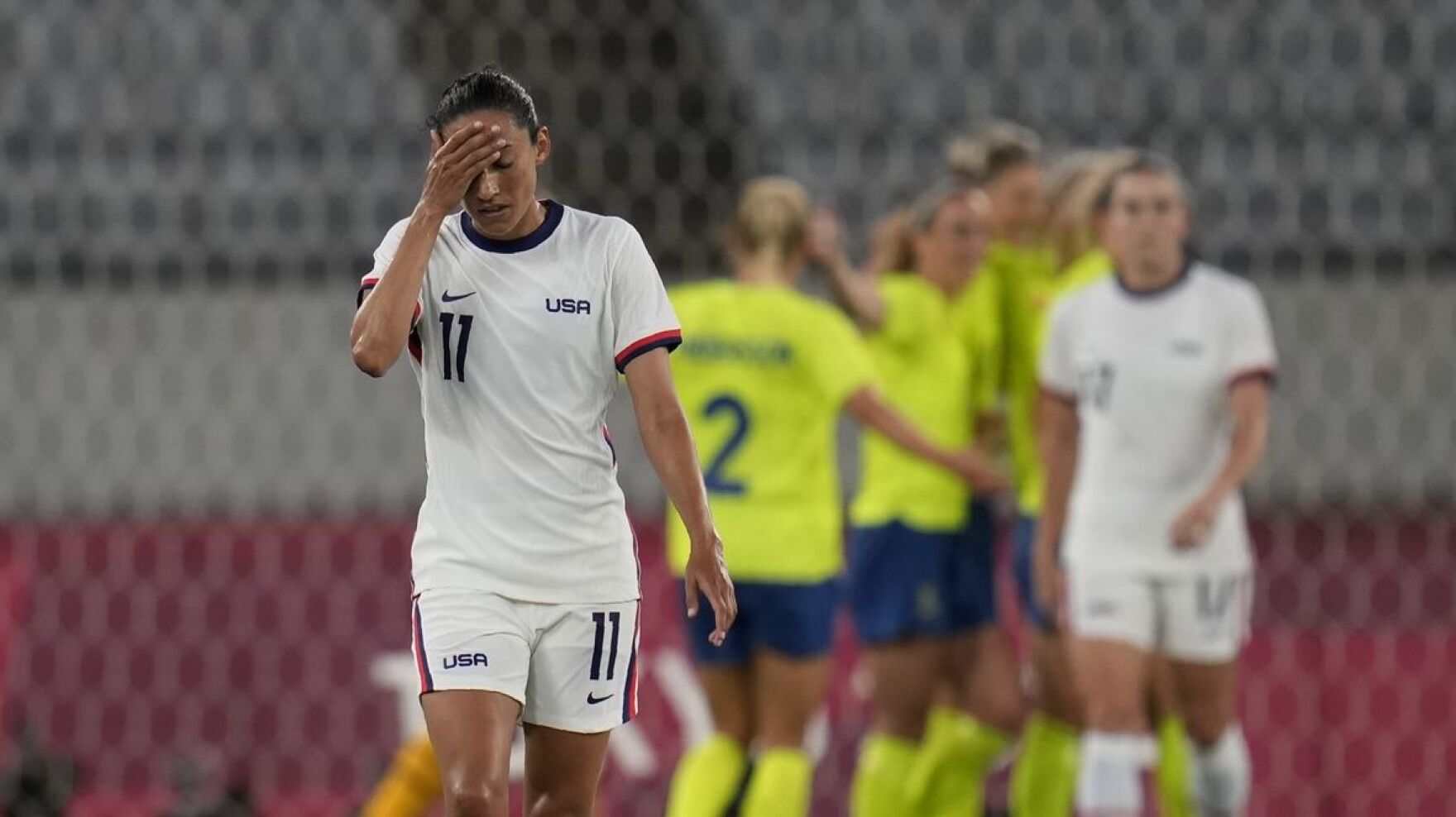 TopRanked U.S. Women's Soccer Team Falls To Sweden In Olympic Stadium