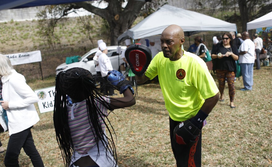 during the 2022 Publix Tampa Bay Collard Festival in St. Petersburg, Florida, on Saturday, February 19, 2022. Photo by Octavio Jones for WUSF