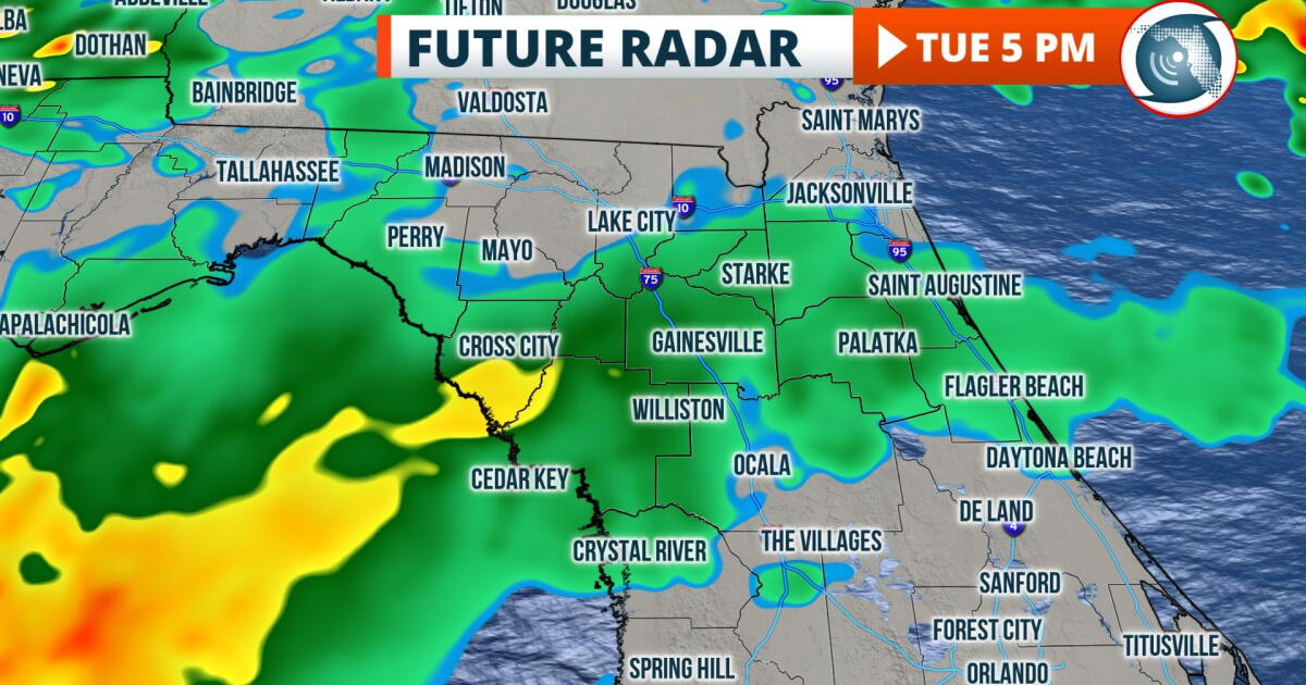 Florida gets several rounds of rain this week and a holiday weekend ...