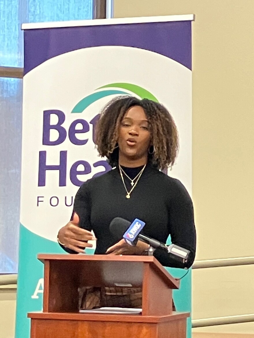 Ebonie Bailey, executive director of Iowa Black Doula Collective, one of the partners in the CHC effort to improve area prenatal care.