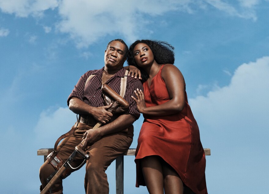 Eric Owens as Porgy and Angel Blue as Bess in the Gershwins' Porgy and Bess  