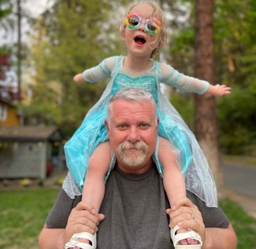 Duncan Moon and granddaughter