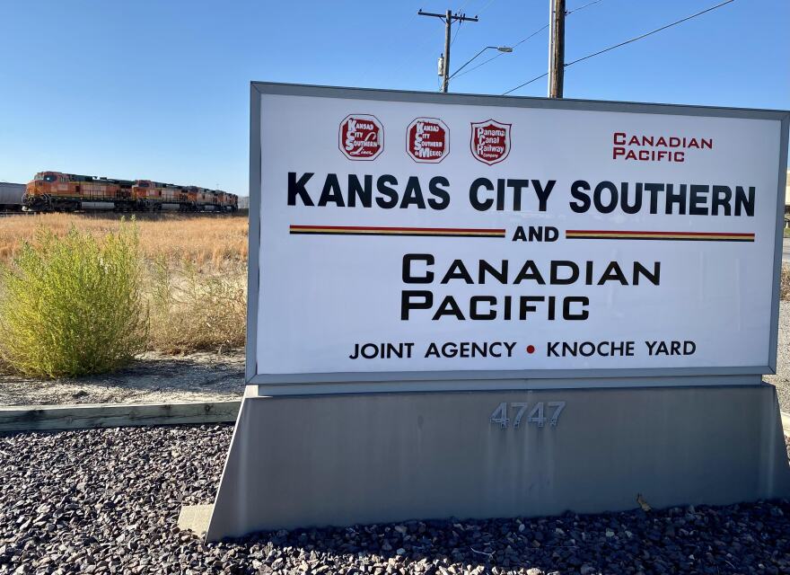 Kansas City Southern Canadian Pacific sign