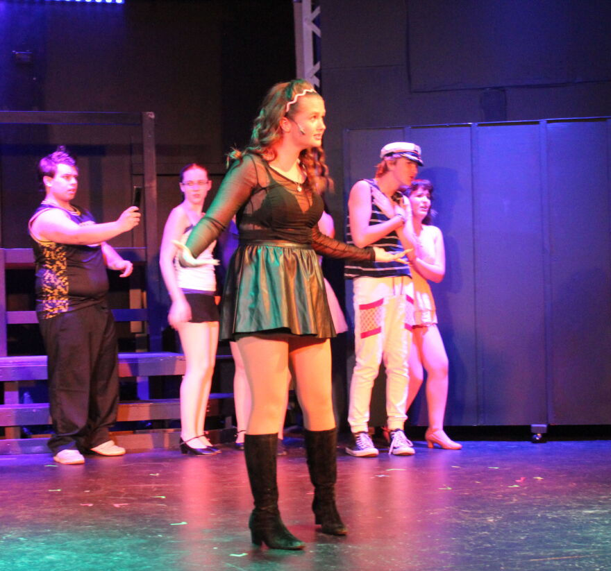 Megan Iwaniec plays Gretchen Wieners for The Belle Theatre in 'Mean Girls.'