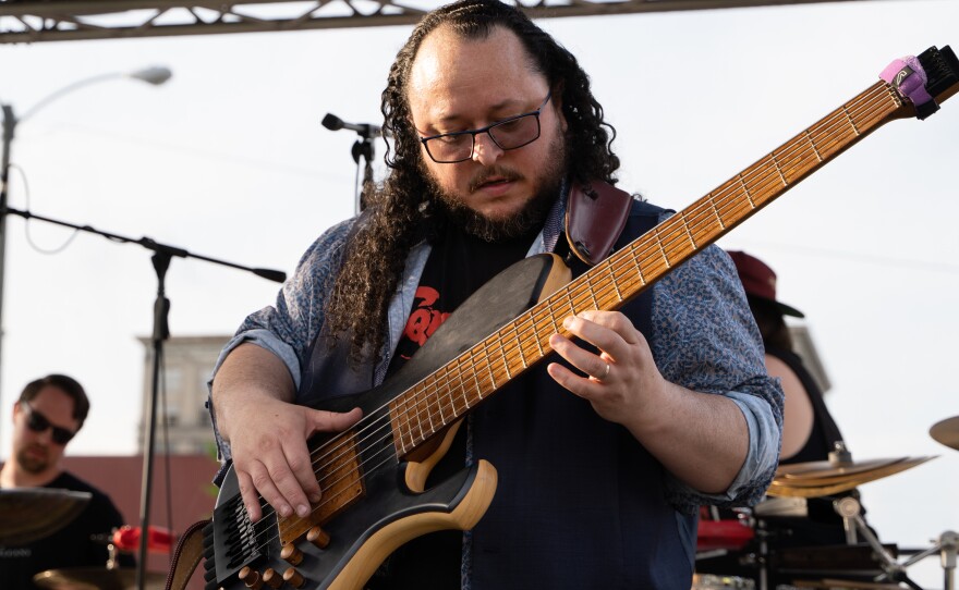 Tree No Leaves performs at IndieCraft on Friday, May 19, 2023 in Springfield, Ohio (Ruthie Herman for WYSO)