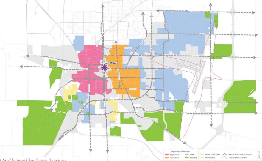 Bloomington Il Zoning Map Council Member's Proposal Puts Infill-Over-Sprawl Issue Back On  Bloomington's Agenda | Wglt