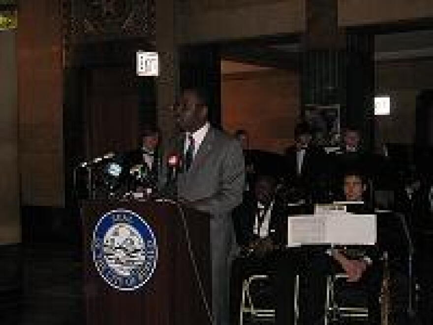 Mayor Brown at Thursday's Black History Month Celebration