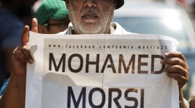 In Cairo on July 17, supporters of the ousted president demonstrate for his reinstatement.