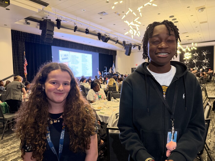 Nessa Schorr and Deshawn Pink, students at Millennium 6-12 Collegiate Academy, walked away with a deeper understanding of shared histories.