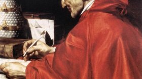 A painting of Pope Gregory the Great as done by José de Ribera.