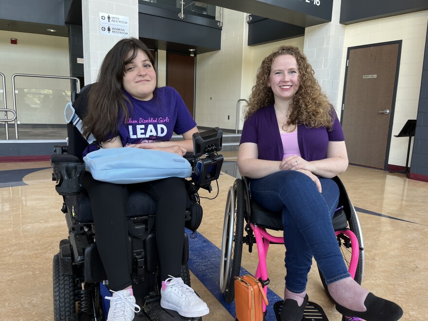 14-year old Giana Bisnett and her mentor, Stephanie Woodward, executive director of the Disability EmpowHER Network.