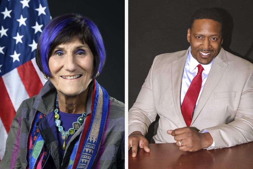 Rosa DeLauro (D-Conn.) and challenger, Michael Massey, a Republican,